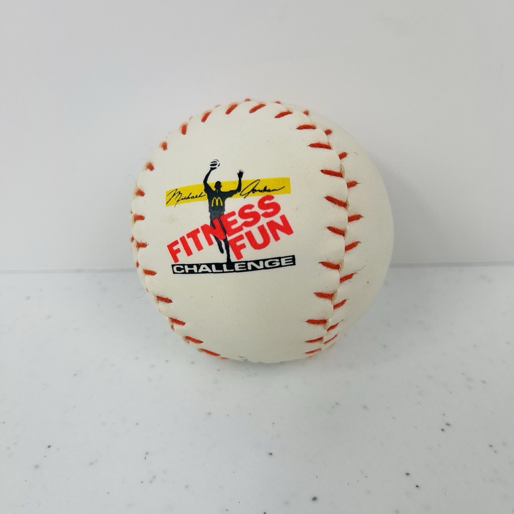 McDonalds 1991 Michael Jordans Fitness Fun Challenge Baseball - Picture 5 of 6